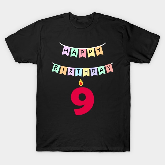 9 nine birthday T-Shirt by khider